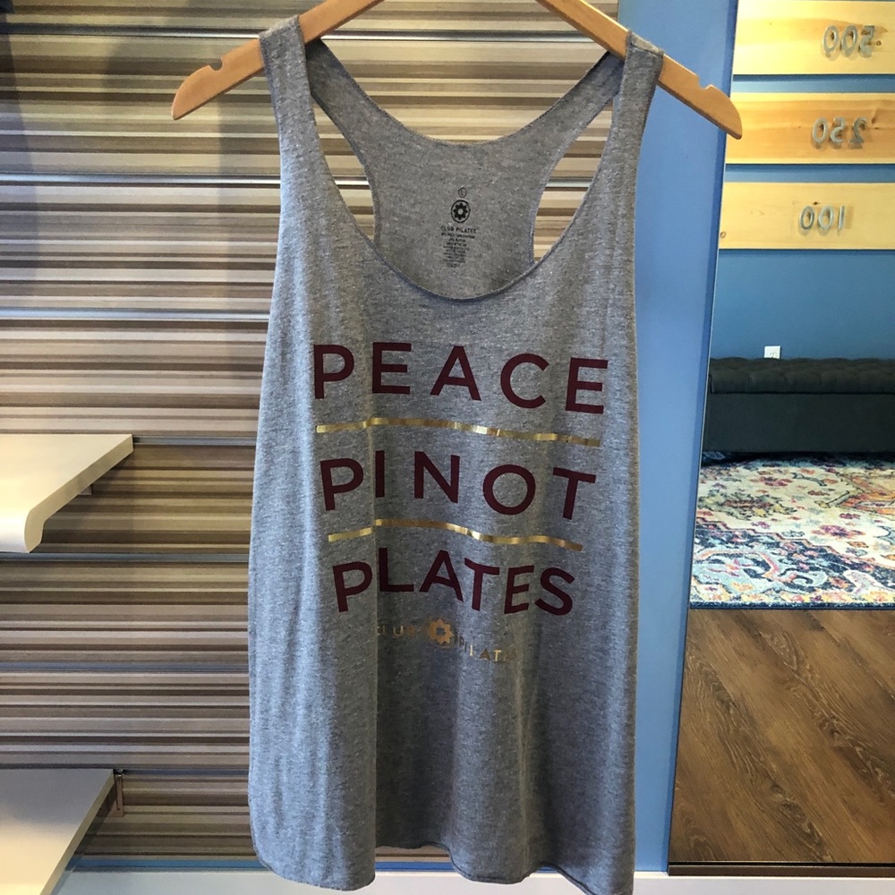Peace Pinot Pilates Racerback